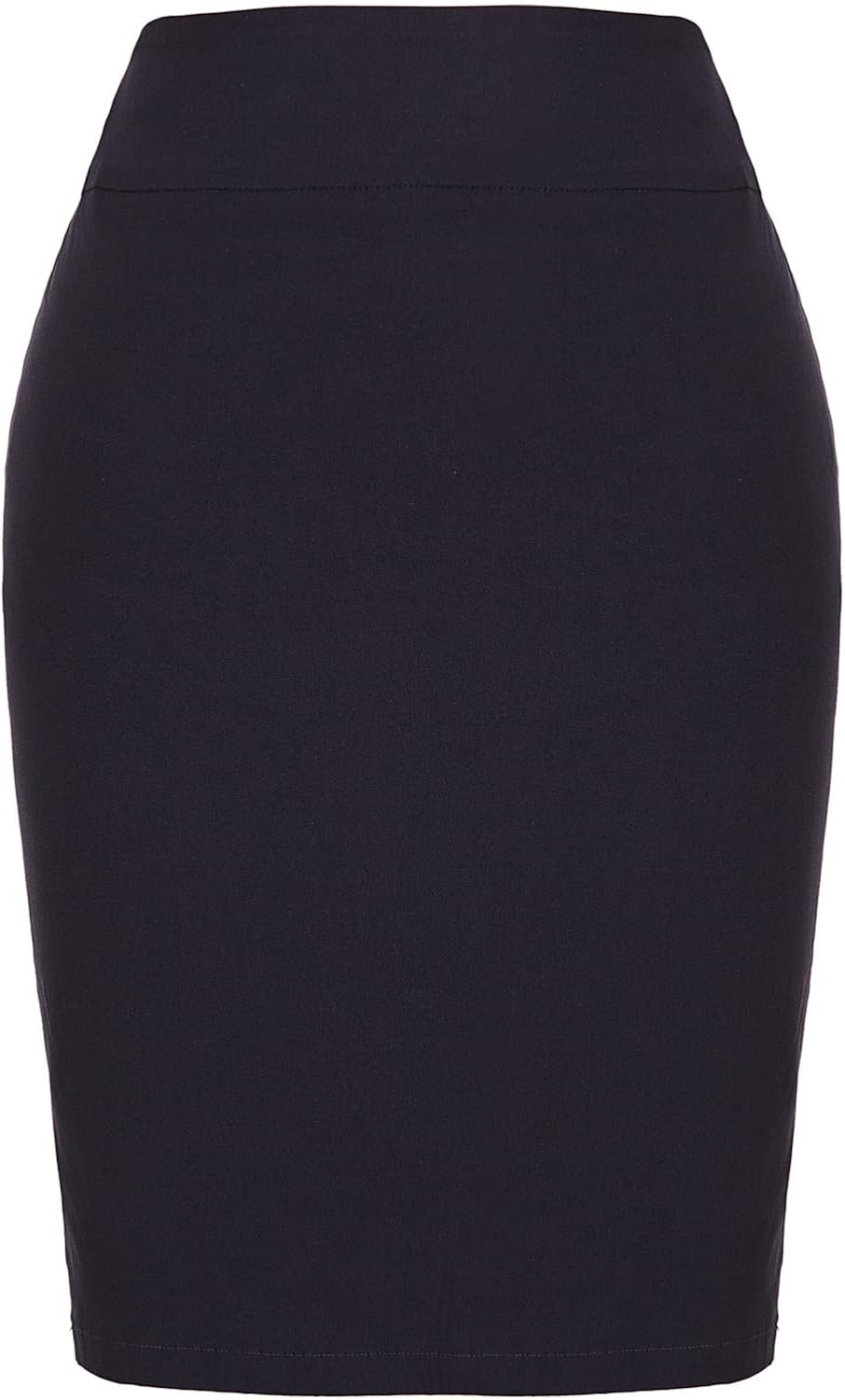 Women Stretch Knee Length Pencil Skirts High Waisted Slim Fit Business Casual Skirt