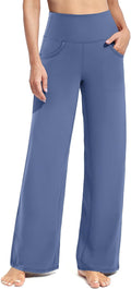 Wide Leg Pants Woman Yoga Pants with Pockets Stretch Loose Casual Lounge Sweatpants Petite/Regular/Tall