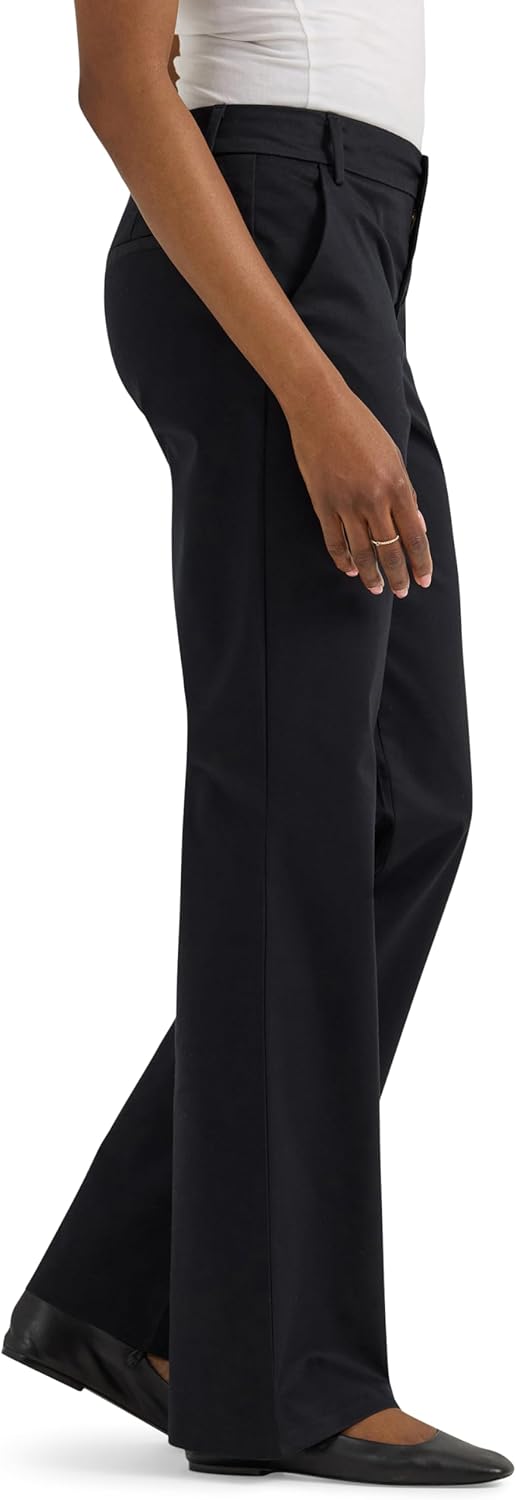 Women Wrinkle Free Mid Rise Bootcut Pant