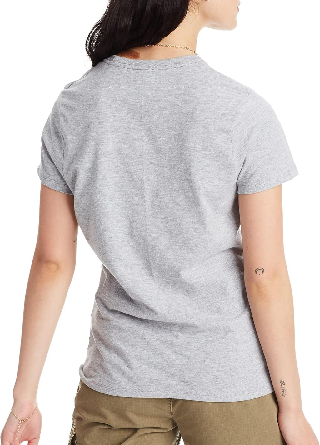 Crewneck T-Shirt, Lightweight Cotton Short Sleeve Tee for Women