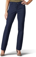 Women Wrinkle Free Relaxed Fit Straight Leg Pant
