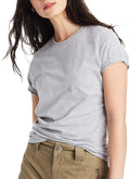 Crewneck T-Shirt, Lightweight Cotton Short Sleeve Tee for Women